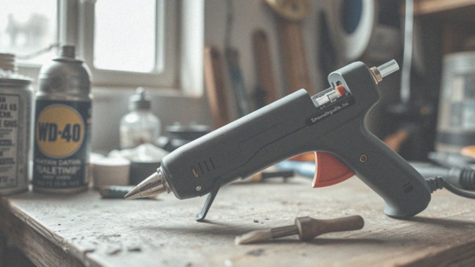 Jak dbać o pistolet do kleju po usunięciu kleju?