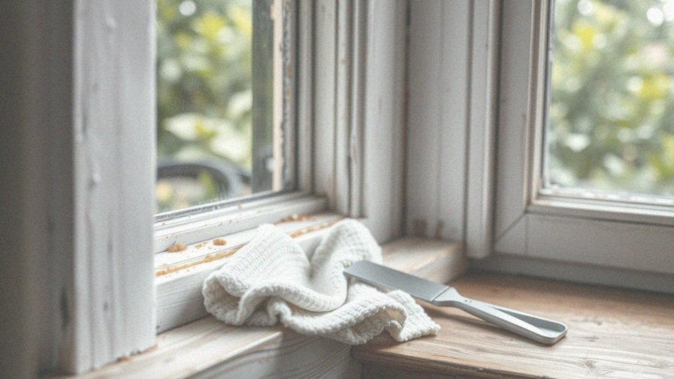 Jakie narzędzia są najlepsze do czyszczenia ram okiennych po usunięciu kleju?